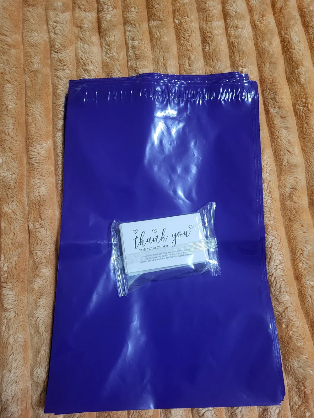 (10) 10/13 Polymailers & 25 Thank You Cards